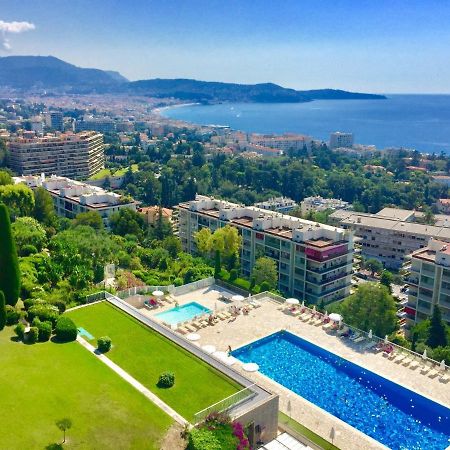 Appartement 2 Pieces Vue Mer A Nice Fabron Les Constellations Piscine 10Mn Promenade Des Anglais Экстерьер фото