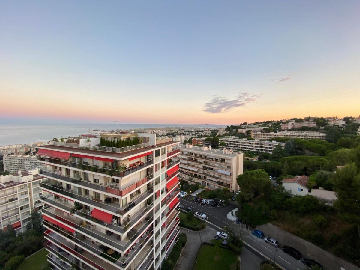 Appartement 2 Pieces Vue Mer A Nice Fabron Les Constellations Piscine 10Mn Promenade Des Anglais Экстерьер фото